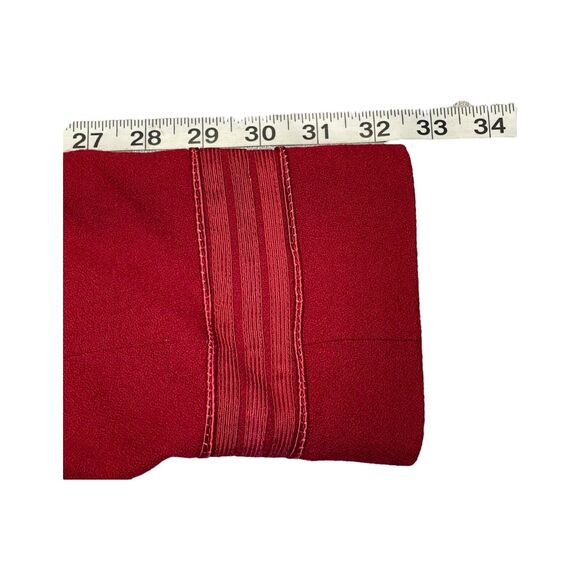 Rafaella Jacket Women's 12 Red 100% Wool Half-Button Open Front Long Sleeve - Picture 7 of 9